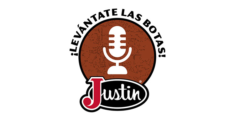 ¡Levántate las botas! Justin logo